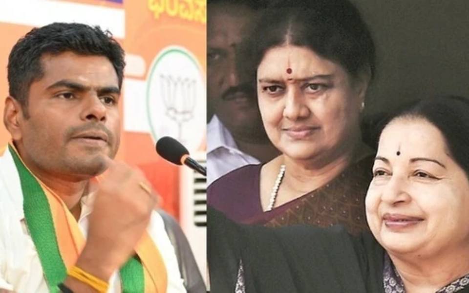 AIADMK, Sasikala slam Annamalai for his 'Jaya, a superior Hindutva leader' remark
