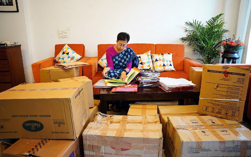 'New drama': BJP on AAP sharing pics of Delhi CM Atishi working amid 'empty' cartons