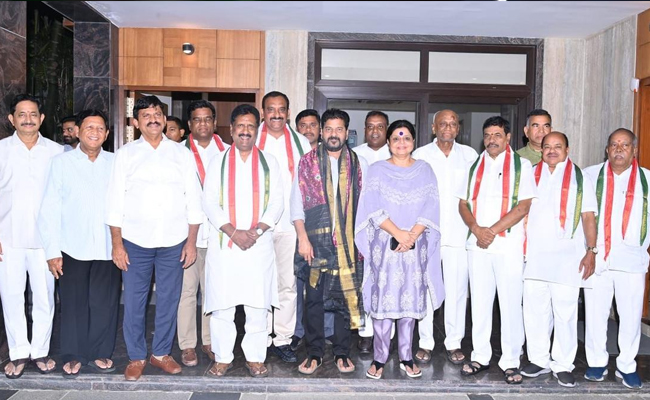 BRS suffers major setback, six party MLCs join Congress in Telangana