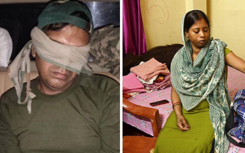 BSF jawan detained by Pak: Pregnant wife, son arrive at Chandigarh airport from Hooghly