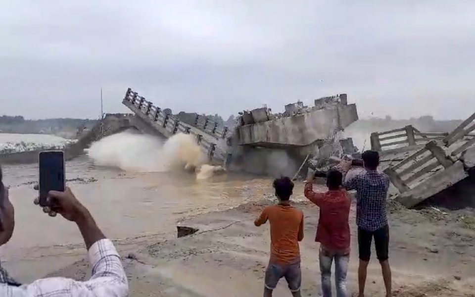 Newly constructed bridge collapses in Bihar, no casualties