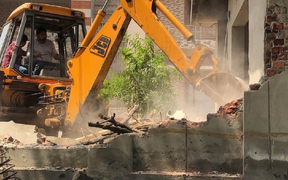 Four 'illegal' houses of drug smugglers razed in Punjab's Moga