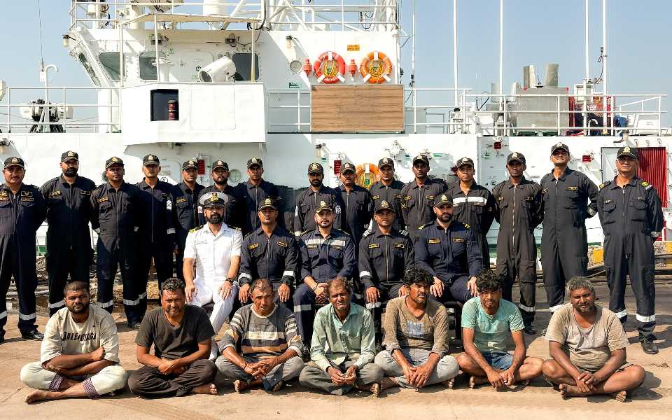 Coast Guard rescues 7 Indian fishermen from Pakistan Maritime Security Agency vessel