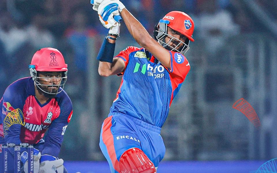 Delhi Capitals score 188/5 against Rajasthan Royals