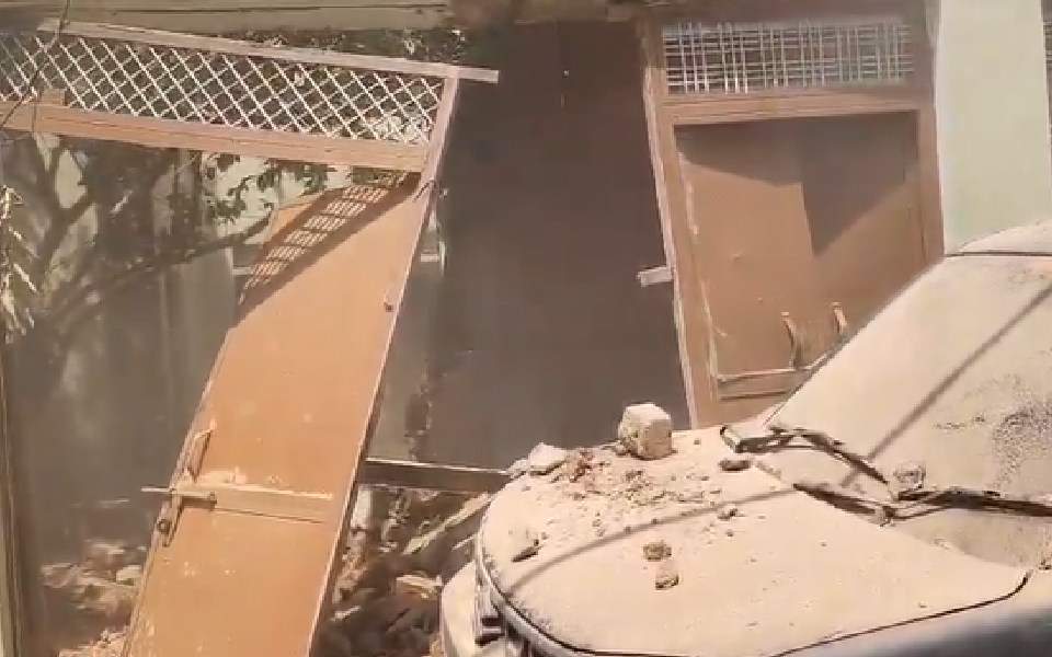 Heavy object suspected to have fallen from IAF aircraft damages house in Shivpuri district