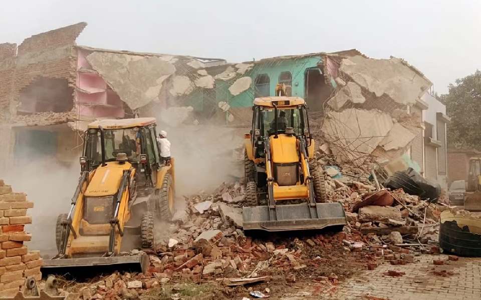 Illegal madrasas demolished in UP's Shravasti