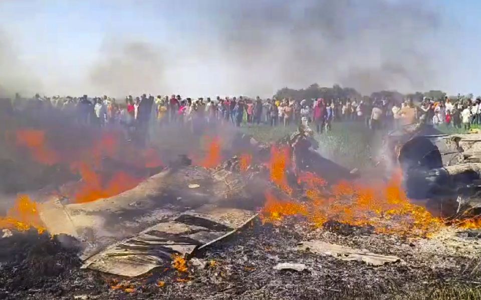 IAF Mirage fighter jet crashes in MP's Shivpuri district; both pilots eject safely