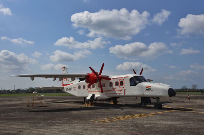First commercial flight of made-in-India Dornier plane on Dibrugarh-Pasighat route on Tuesday