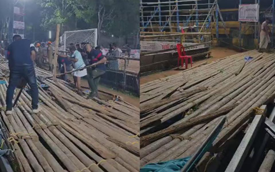 Football tournament organisers booked after gallery collapsed, leaving 55 injured in Kothamangalam