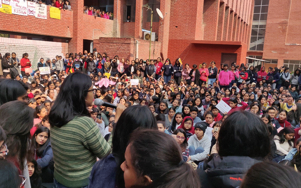 Gargi College molestation: Students hold protest; Delhi Police launches probe