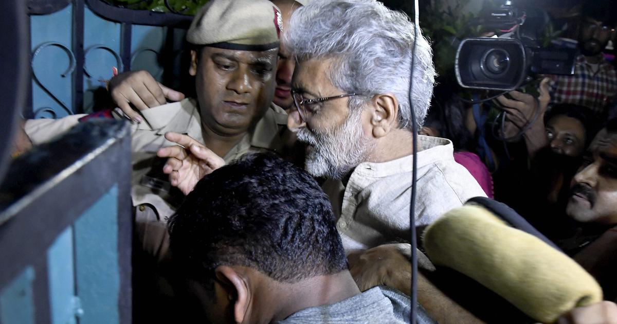Activist Gautam Navlakha walks out of prison, to stay under house arrest for one month