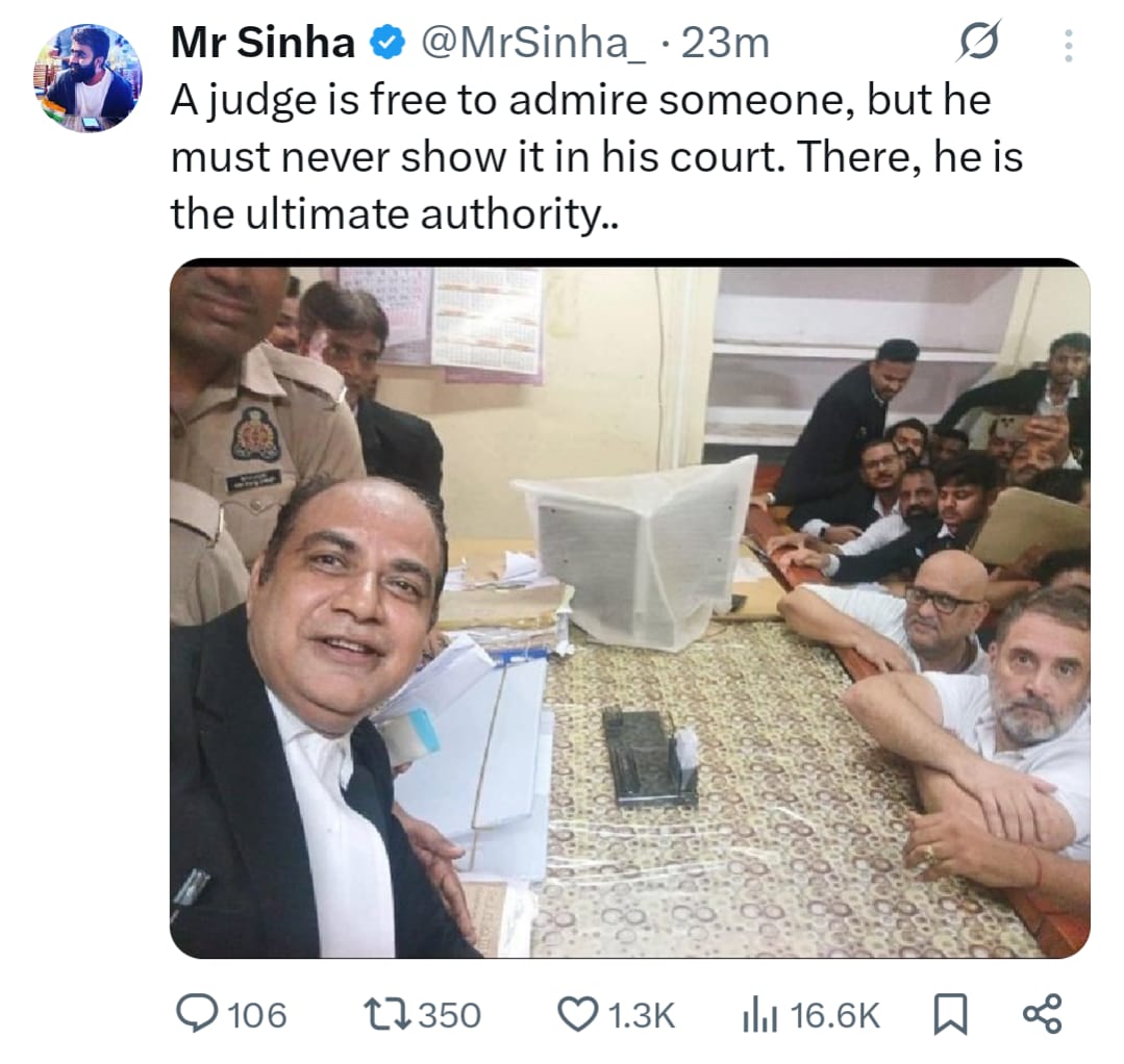 Viral selfie with Rahul Gandhi sparks false claims online; Advocate clarifies he is not Judge