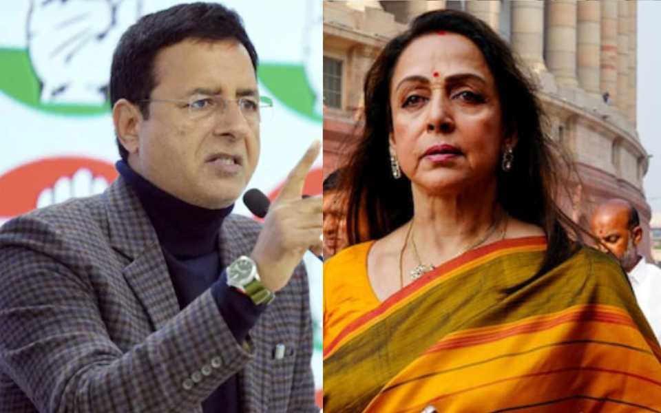EC bans Cong's Randeep Surjewala from campaigning for 48 hrs over remarks on Hema Malini