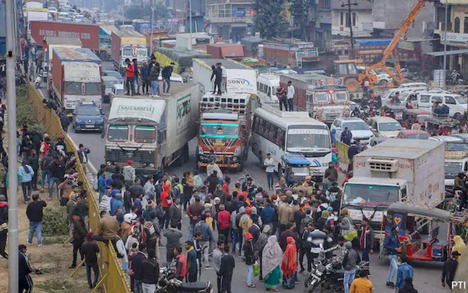 Hit and run law: Commercial, public vehicles off roads in Assam as 48-hour transport strike begins