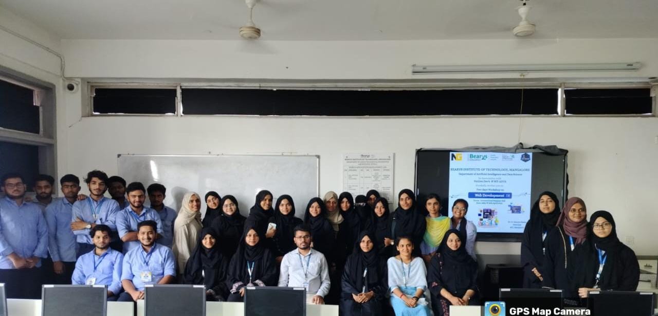 Two-day Web Development Workshop organised by AI & DS Department at BIT Mangalore