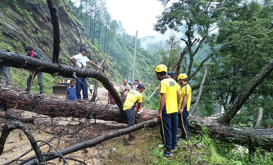 Uttarakhand: Heavy rain cripples key roads in Chamoli, deposits debris at houses; 2 missing