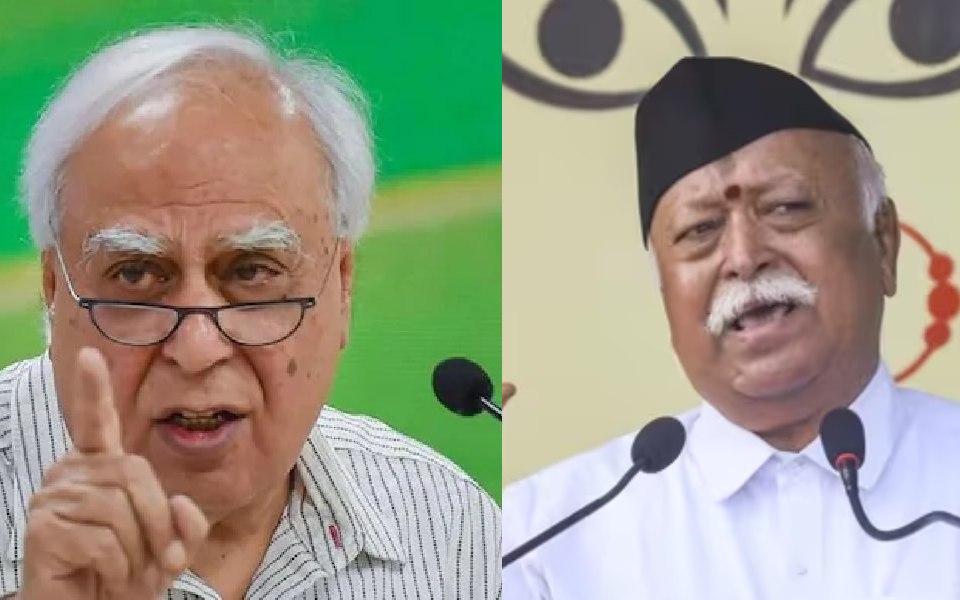 Complete disconnect between Bhagwat's remarks and what govt does: Kapil Sibal