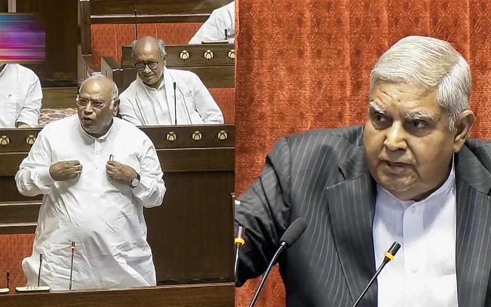 "Don't bring Varna system," Dhankhar, Kharge engage in war of word in RS