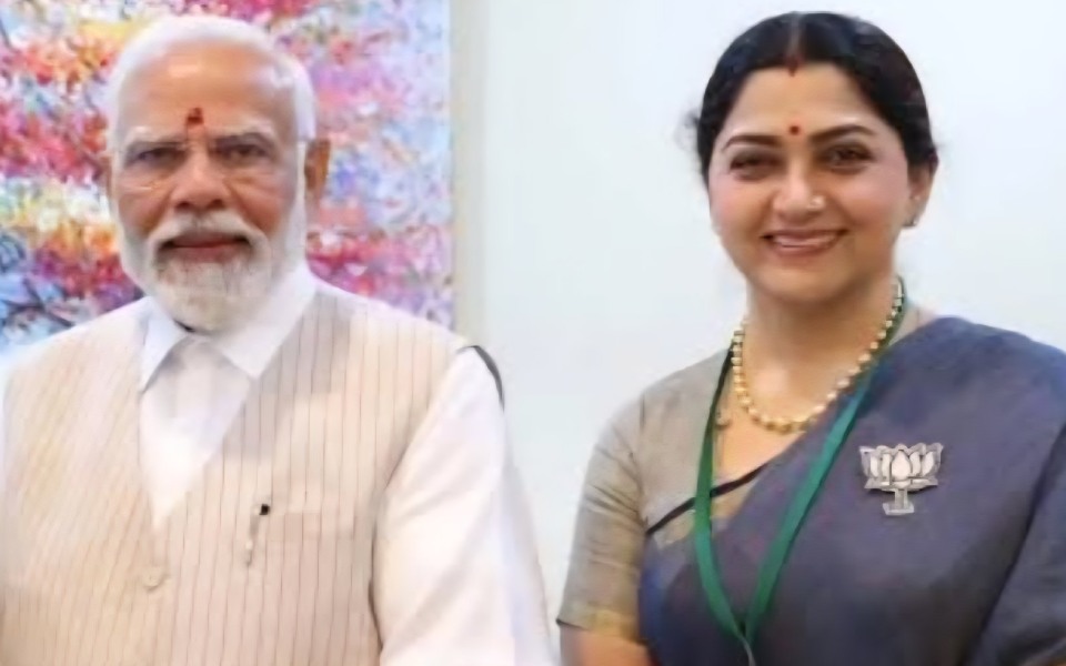 Tamil Nadu BJP appoints Khushbu Sundar as party's vice president