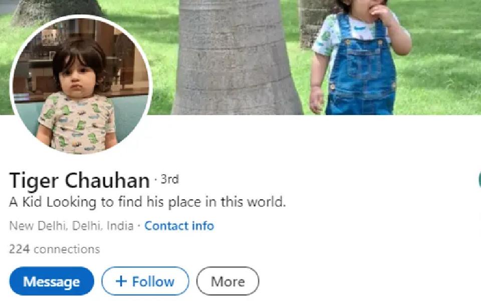 Delhi entrepreneur goes viral for creating LinkedIn profile for his 2-year-old son