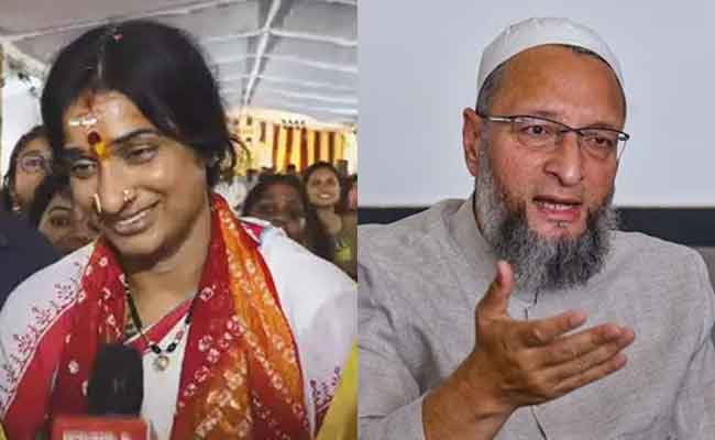 Madhavi Latha files complaint against Owaisi for 'Beef Zindabad' remarks