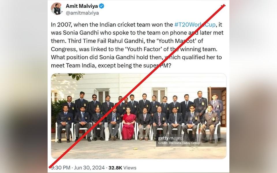Fact-Check: Misleading claim about only Sonia Gandhi meeting WC-winning team in 2007 viral