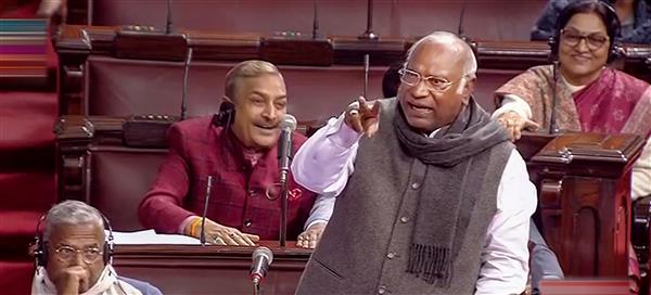 'Not even a dog of BJP died for the country', uproar in Rajya Sabha over Cong chief Kharge's remark