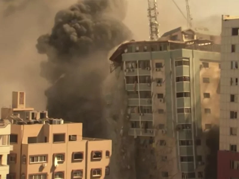 Indian journalist bodies condemn Israeli airstrike on Gaza building housing AP, Al Jazeera offices