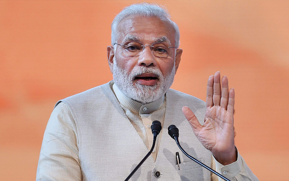 Modi blasts opposition for 'dividing' the country