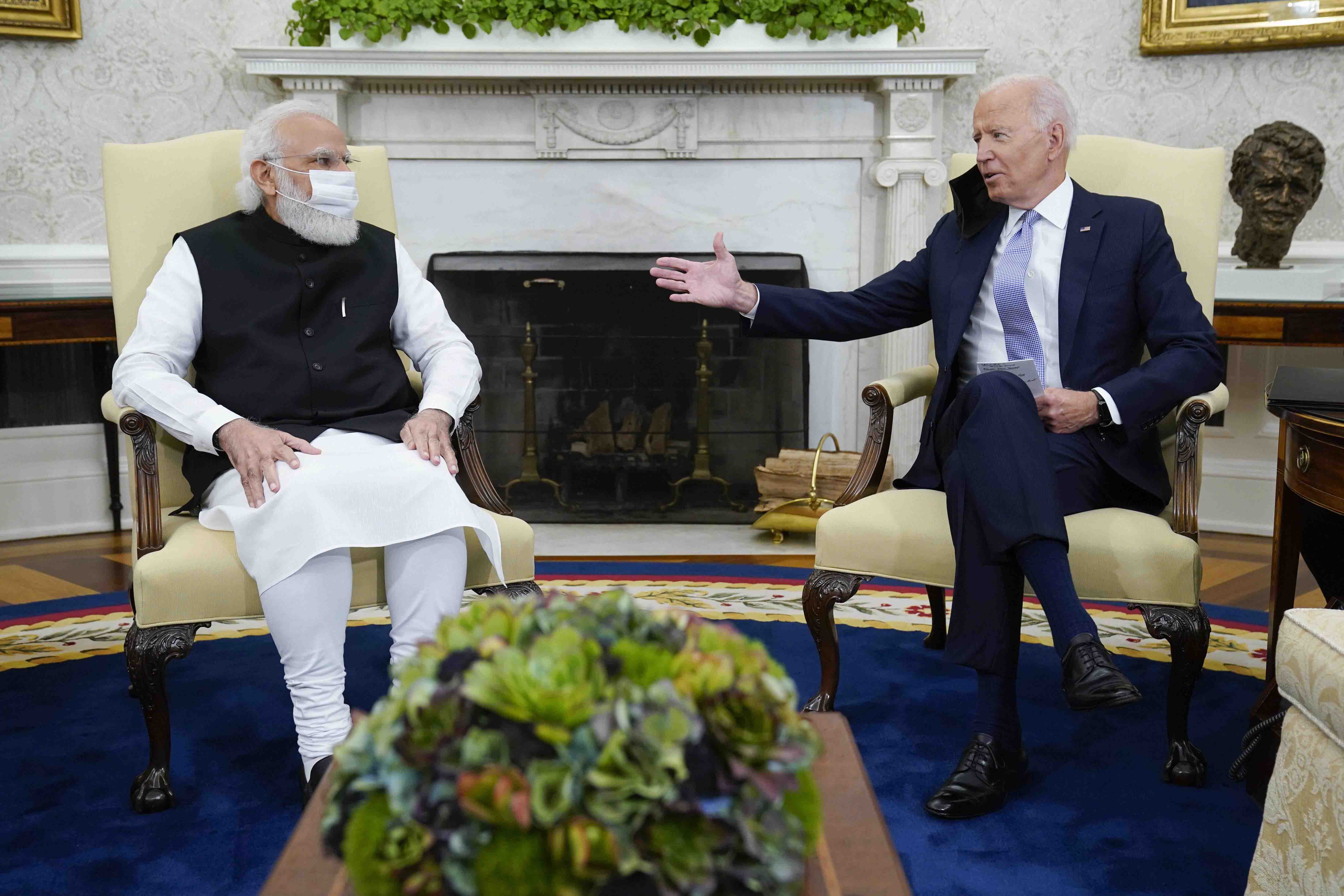 PM Modi holds first bilateral meeting with US President Joe Biden