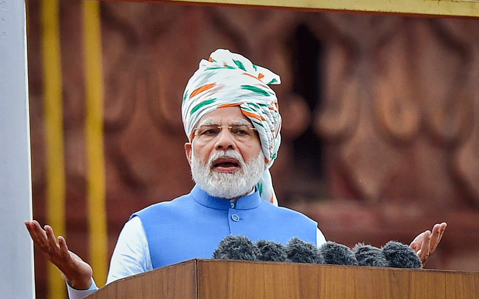 PM Modi speaks of 5 resolves to make India developed nation by centenary year of Independence