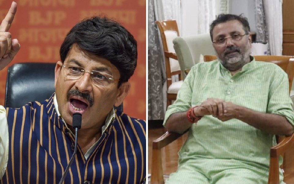 BJP MPs Nishikant Dubey, Manoj Tiwari booked for forcibly entering Baidyanath Temple's inner chamber