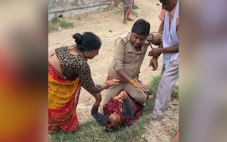 Woman started scuffle with cop to let husband flee, say UP cops on viral video