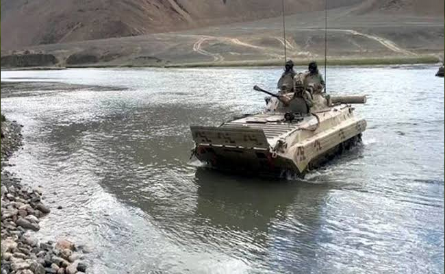 Five tank-bound Army soldiers swept away while crossing river in Ladakh