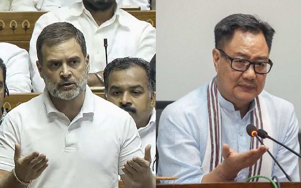 Kiren Rijiju questions Rahul Gandhi’s silence during Waqf Bill debate in Parliament