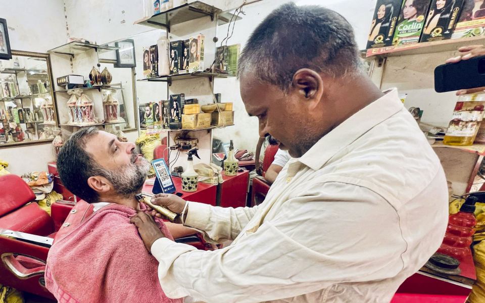 'Kuch nahi bachta hai': Rahul Gandhi visits local barber for a trim and his story