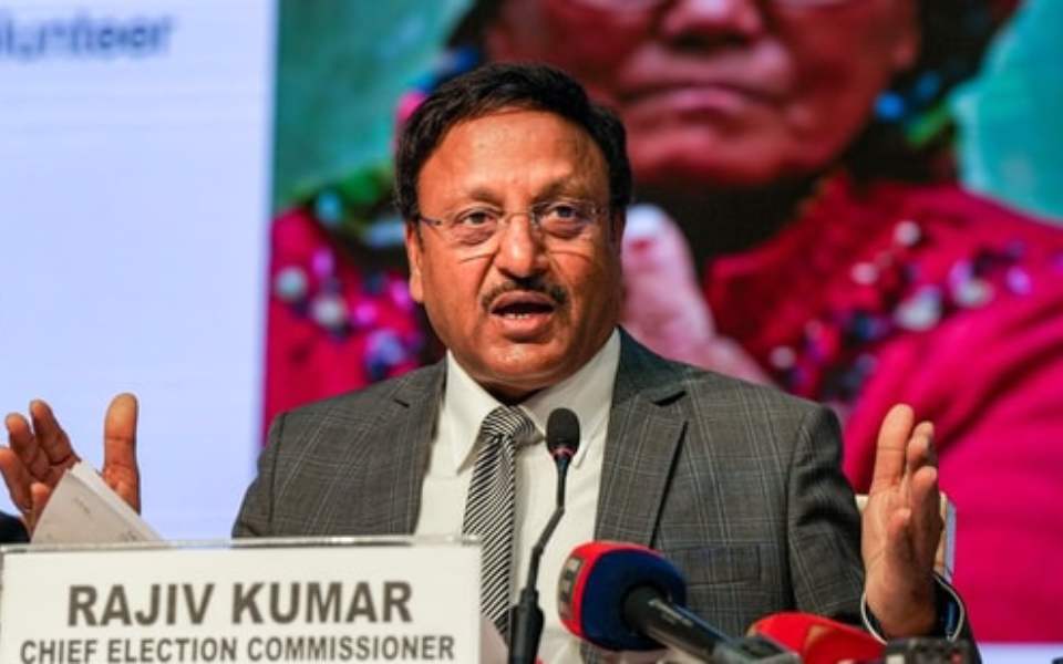 CEC Rajiv Kumar uses poetry to rebut criticism of EVMs