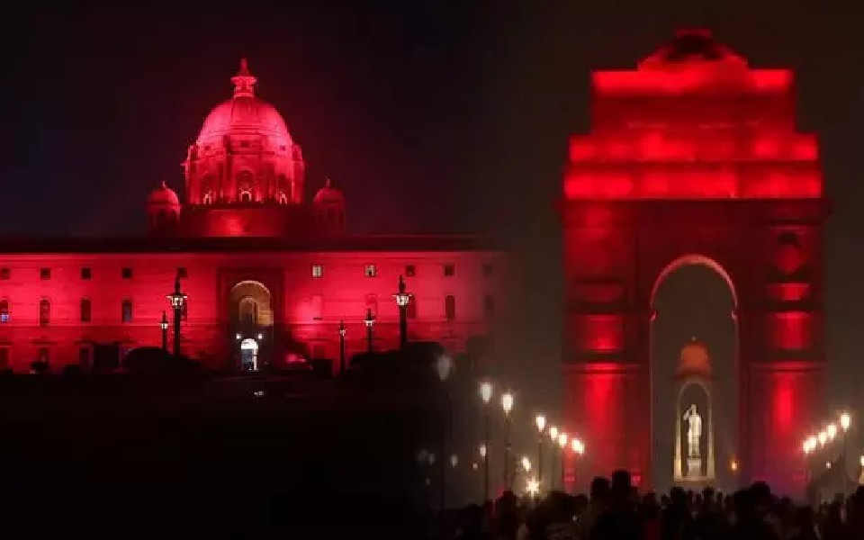 Rashtrapati Bhavan, Parliament light up in red to raise awareness about dyslexia