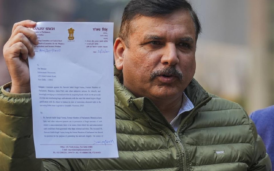 Delhi polls: AAP MP Sanjay Singh alleges BJP trying to get his wife's vote deleted