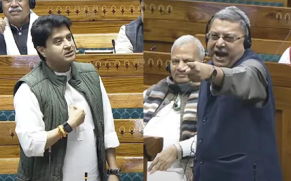 Lok Sabha adjourned again till 5 pm after uproar over TMC member's remarks against Scindia