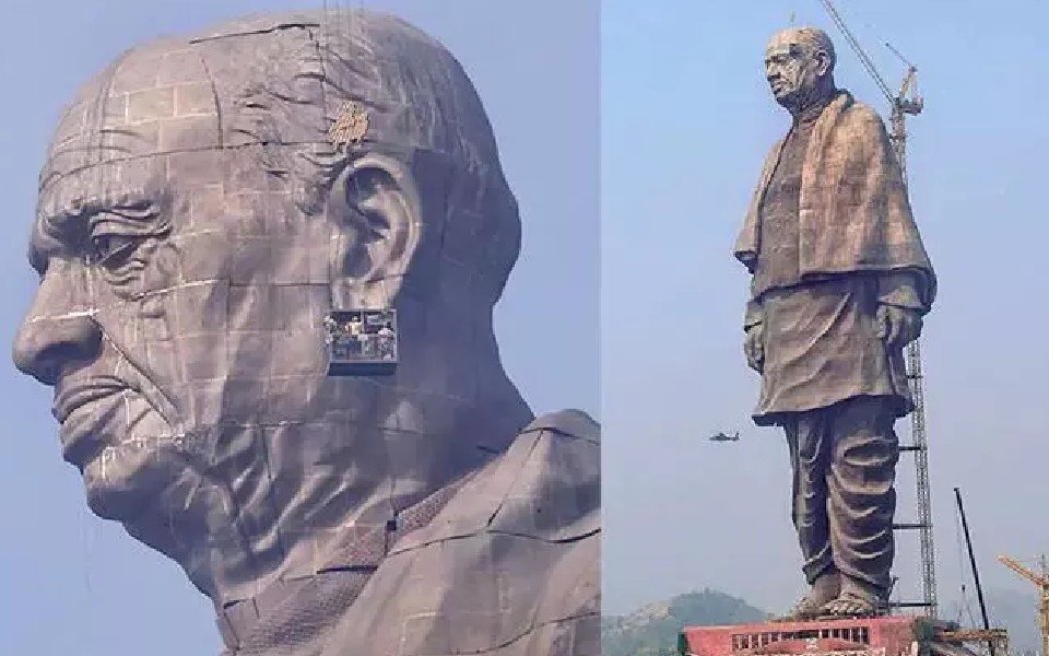 Social media post claims cracks appearing on Statue of Unity; FIR registered