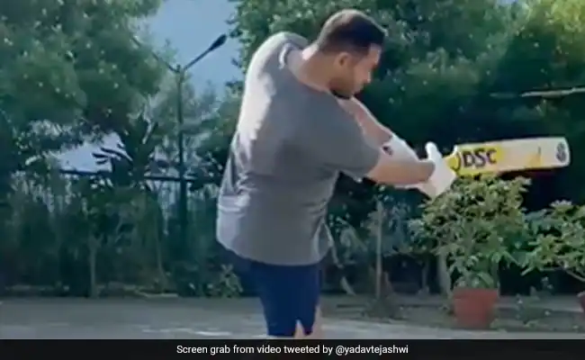 Tejashwi Yadav plays cricket at home, some say it's Modi effect