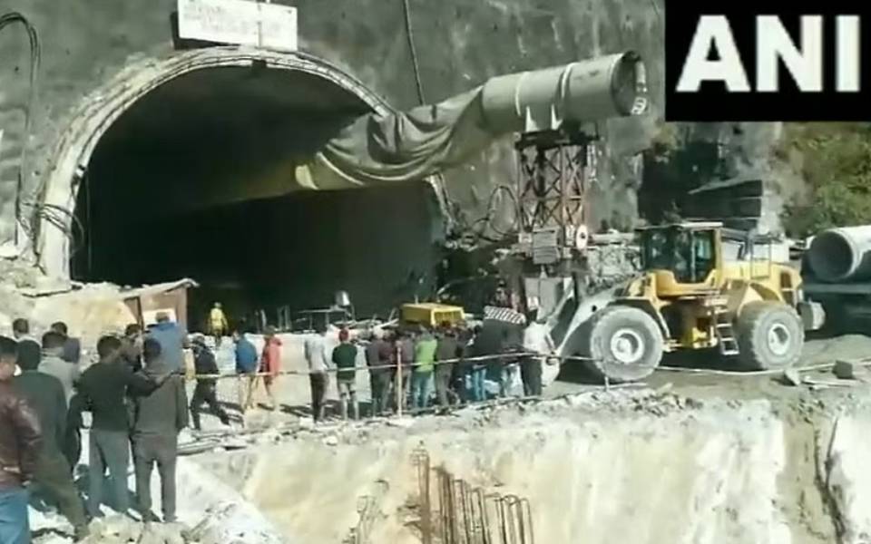 Uttarakhand: Tunnel under construction on Yamunotri National Highway partially collapses