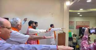 Haryana BJP MLA, others take oath to make India Hindu Rashtra