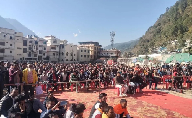 Uttarkashi Mahapanchayat: Hindutva groups protest alleged illegal mosque