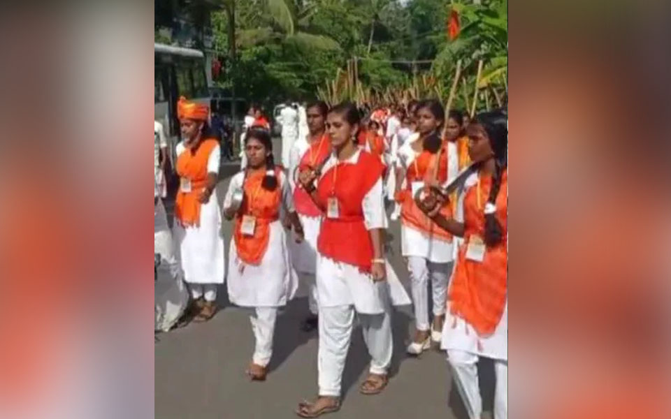 200 people booked for brandishing swords during Durga Vahini march in Kerala