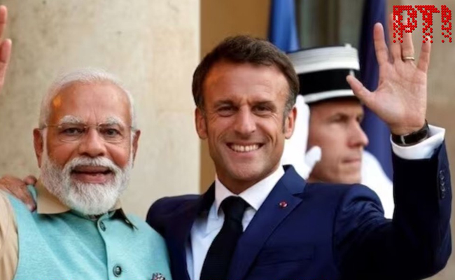 French President Macron witnesses India's grand Republic Day parade