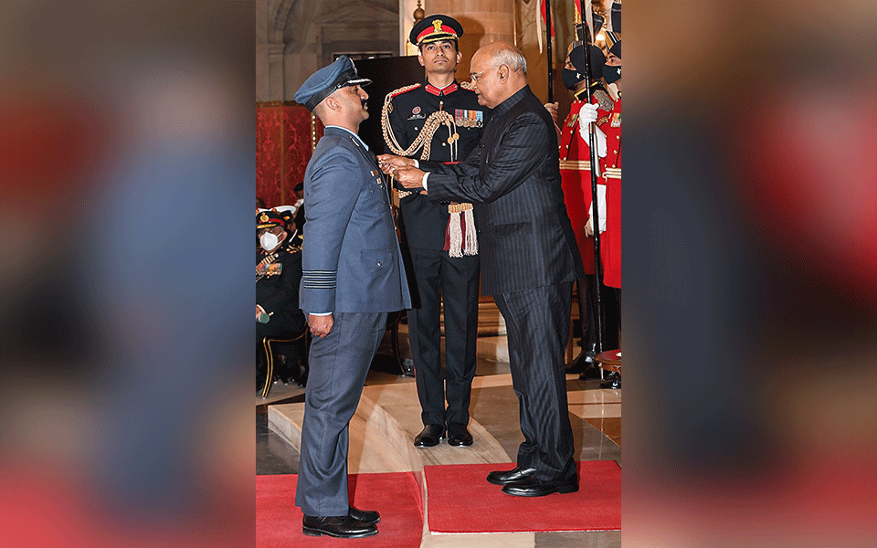 President confers Vir Chakra on Abhinandan Varthaman