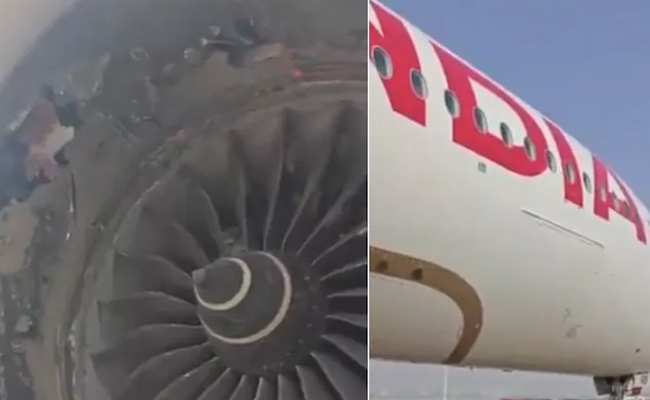 Air India A350 plane's right engine suffers damage at Delhi airport