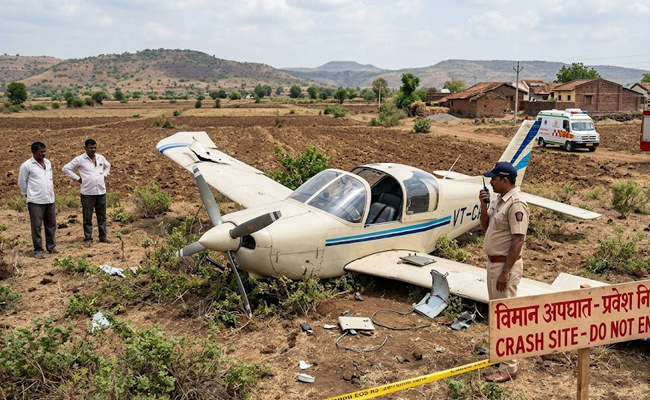 Training aircraft crashes in Maharashtra’s Baramati